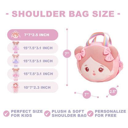 Personalisierter weicher Plüschrucksack mit Namen – 25 Stile