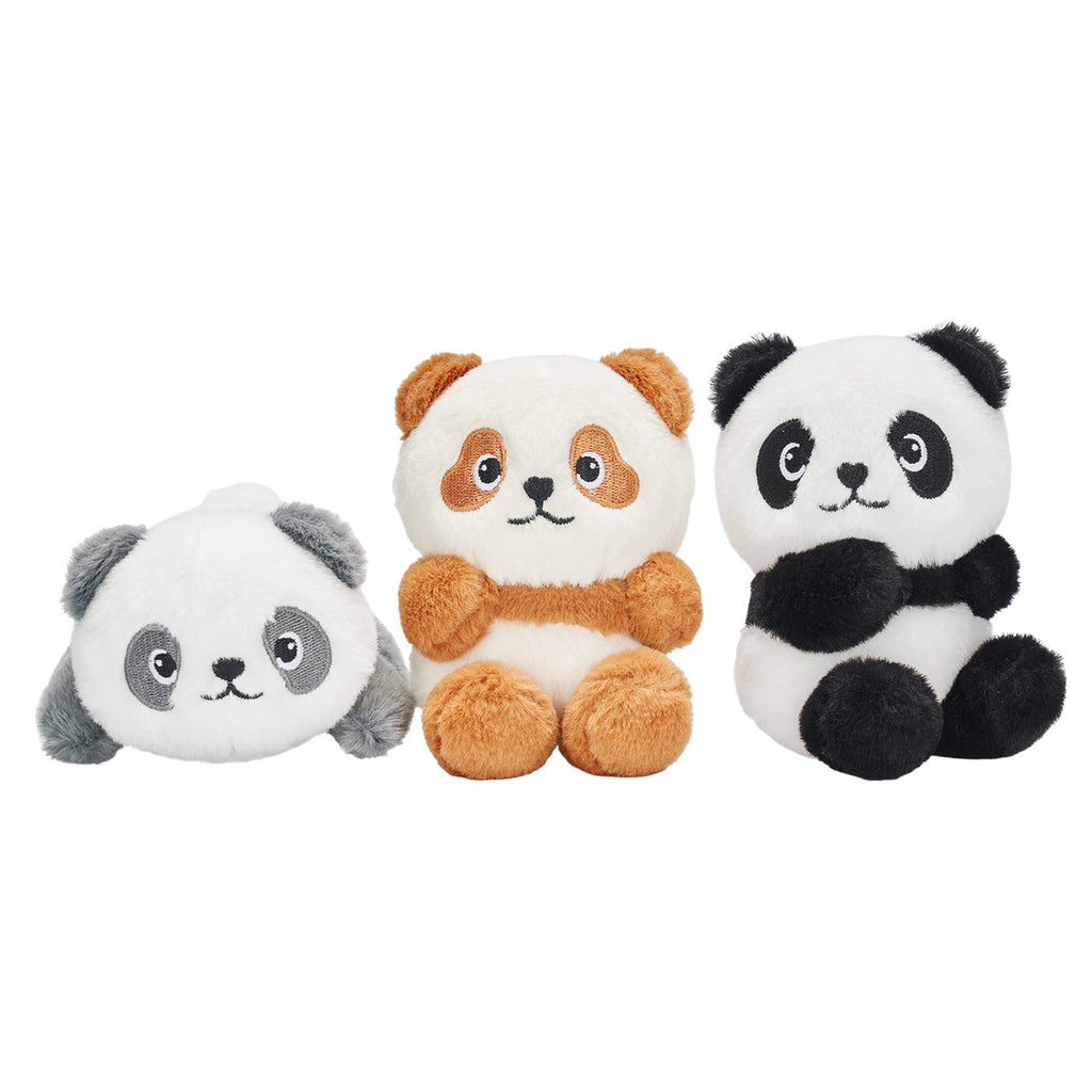 Panda-Tierfamilie-Plüschspielzeug-Set