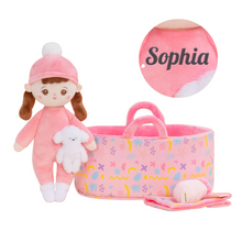 Laden Sie das Bild in den Galerie-Viewer, Personalisierte 25 cm weiche Plüsch-Babypuppe