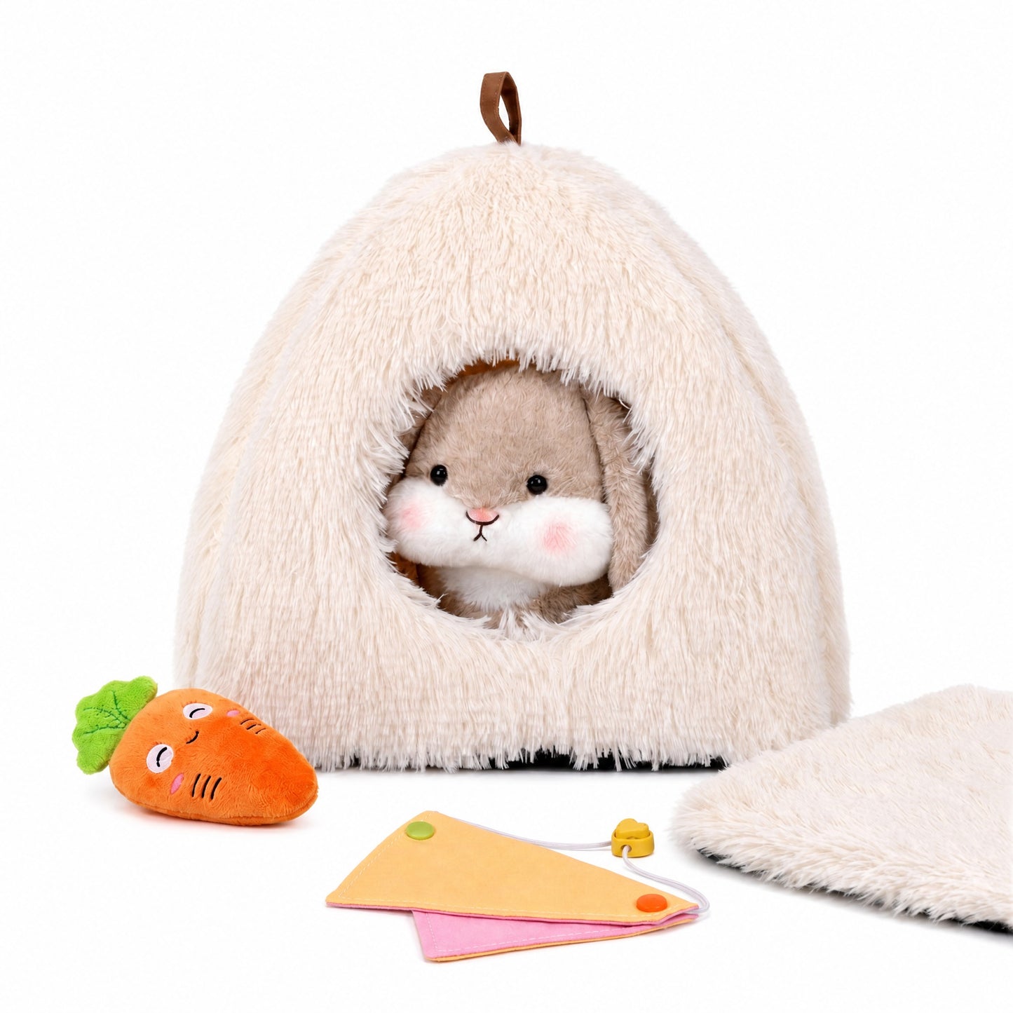 Schlappohr-Häschen in flauschiger Kuschelhöhle