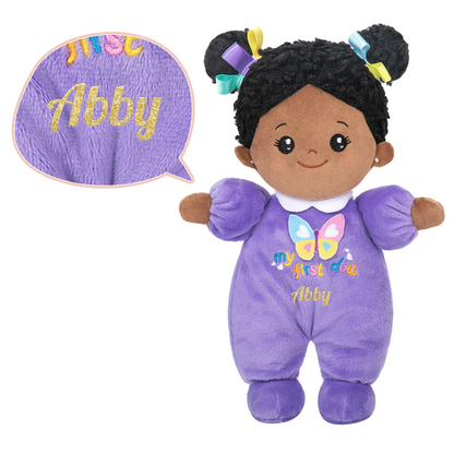 Geschenkset mit weicher Babypuppe und Rucksack