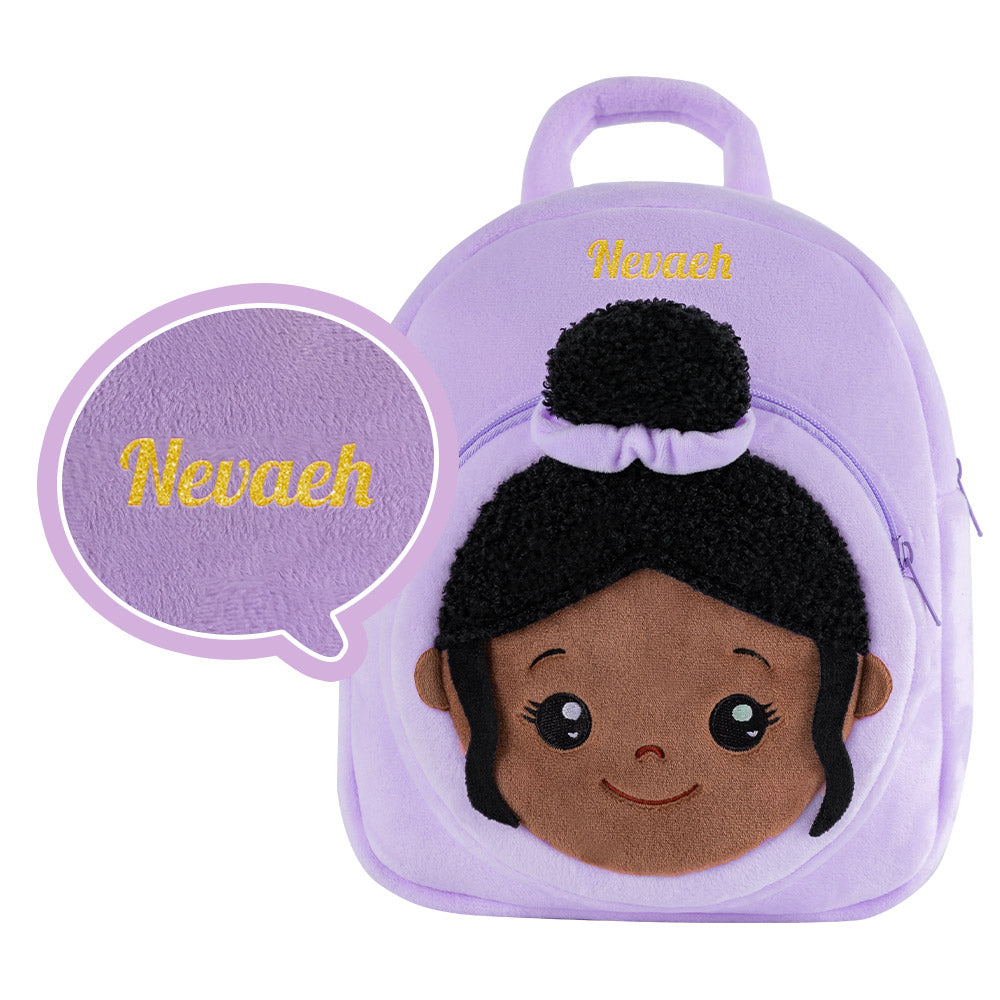 Personalisierter weicher Plüschrucksack mit Namen – 25 Stile