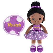 Laden Sie das Bild in den Galerie-Viewer, OUOZZZ OUOZZZ Personalized Doll + Backpack Bundle Deep Purple Nevaeh / Only Doll