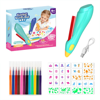 Einhorn-Mama mit Regenbogenmähne und 4 Babys – Plüschfigur