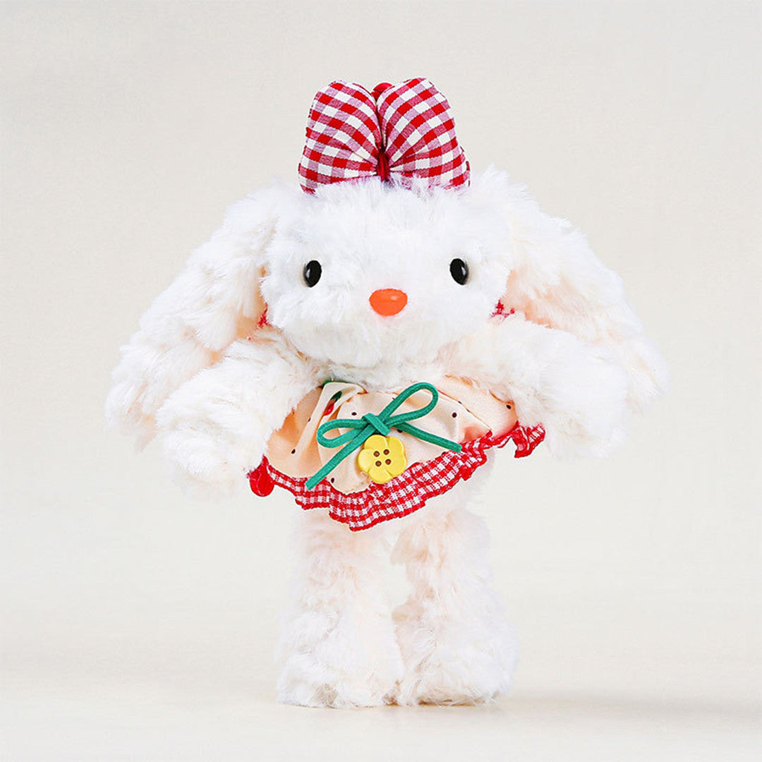 Set mit 5 Anzieh-Hasen-Schlüsselanhänger-Puppen