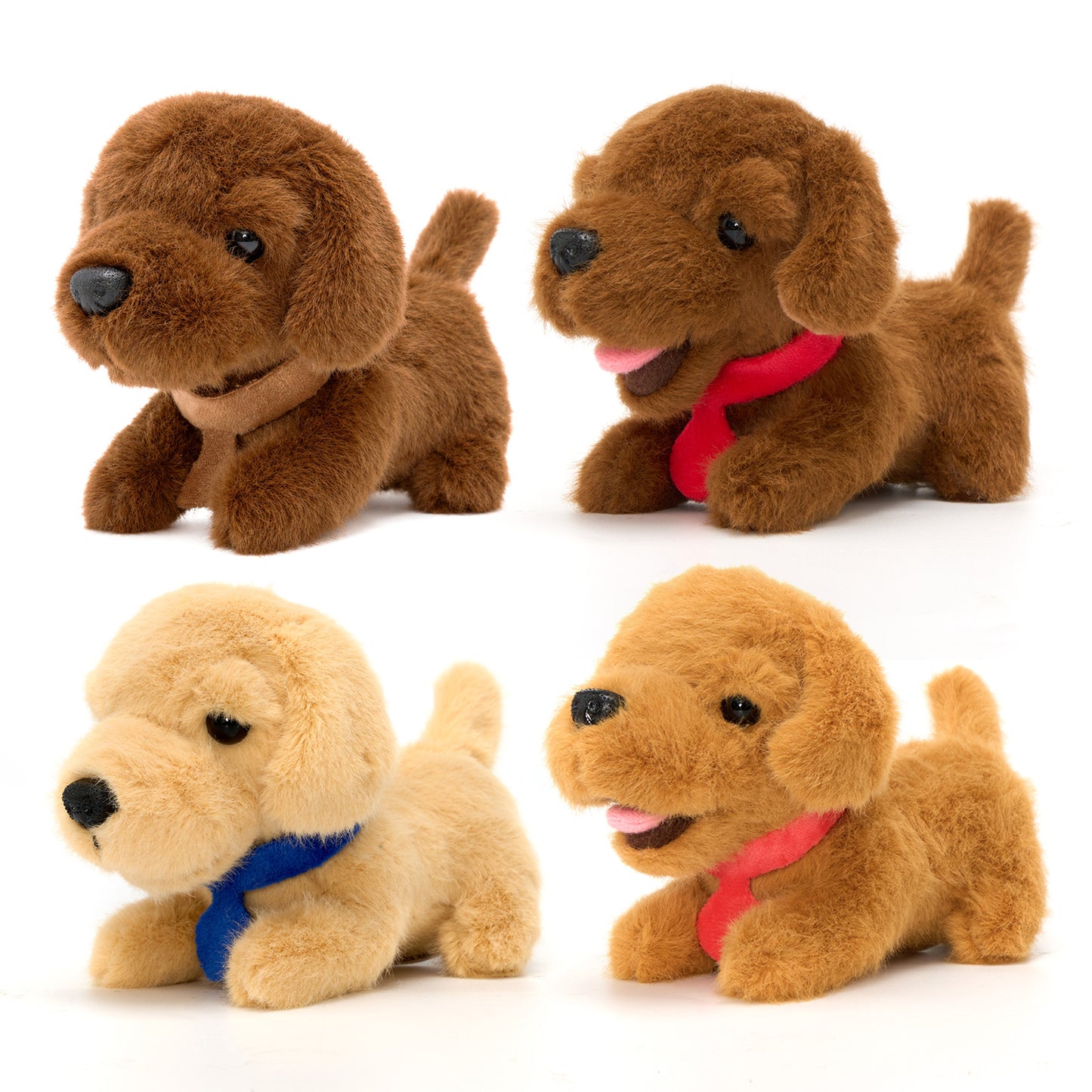 Personalisierbares Plüsch-Schulbus-Spielset mit Golden-Retriever-Welpen (5-teiliges Set)