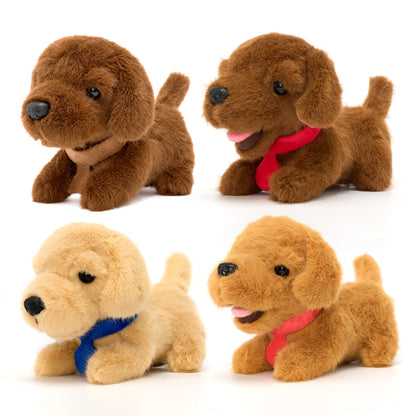 Personalisierbares Plüsch-Schulbus-Spielset mit Golden-Retriever-Welpen (5-teiliges Set)