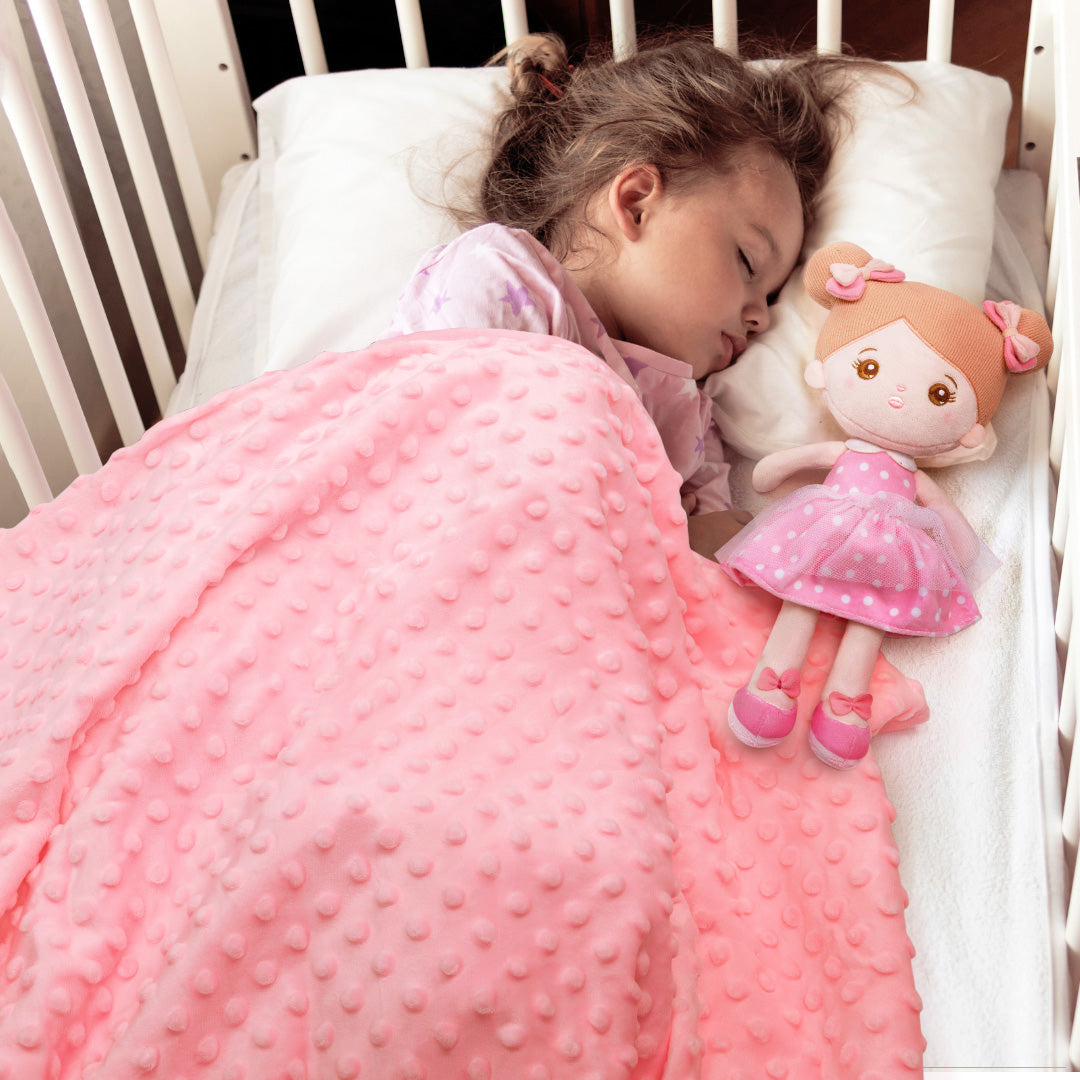 Personalisierte Puppe und 89 cm große, weiche Babydecke (Set)