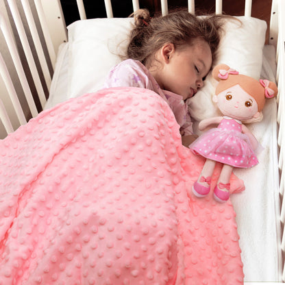 Personalisierte Puppe und 89 cm große, weiche Babydecke (Set)