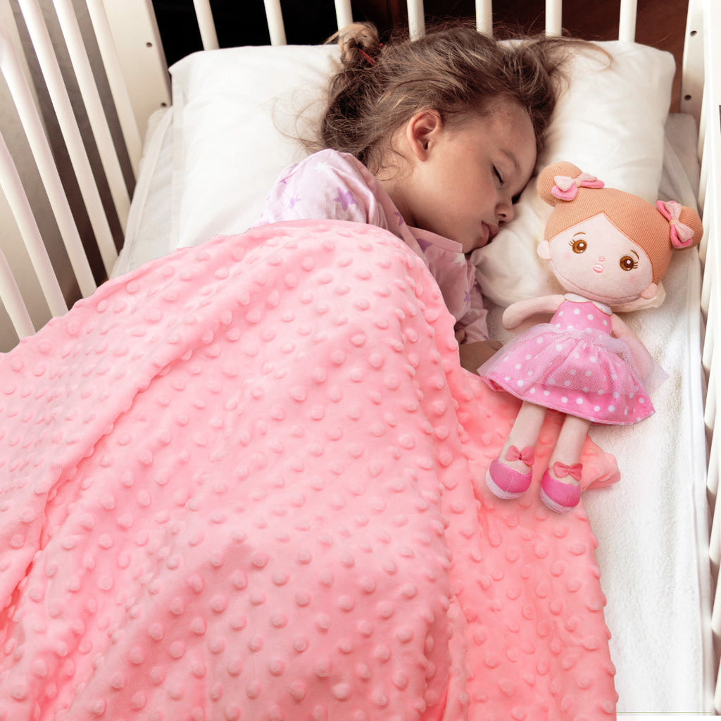 Personalisierte Puppe und 89 cm große, weiche Babydecke (Set)