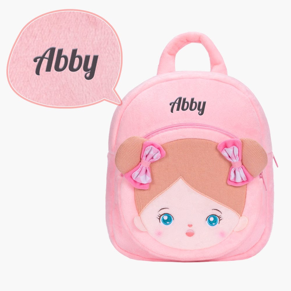 Geschenkset mit weicher Babypuppe und Rucksack