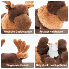 Laden Sie das Bild in den Galerie-Viewer, Elch Tier Familie Plüschtier-das perfekte Geschenk für Jungen und Mädchen