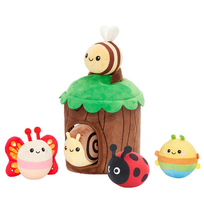 Mein erstes Baumhaus-Spielset | Weiches Sinnespielzeug für Babys ab 6 Monaten