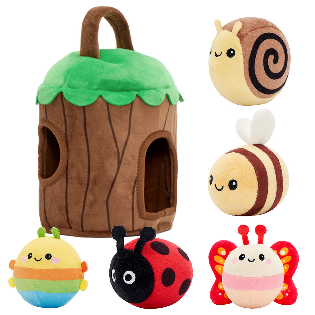 Mein erstes Baumhaus-Spielset | Weiches Sinnespielzeug für Babys ab 6 Monaten