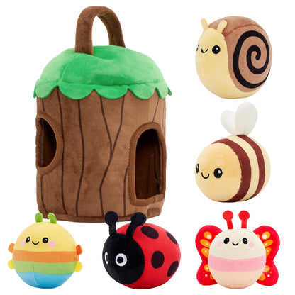 Mein erstes Baumhaus-Spielset | Weiches Sinnespielzeug für Babys ab 6 Monaten