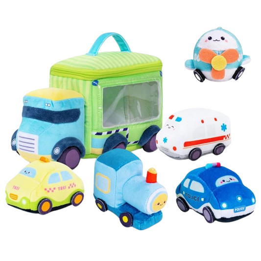 Personalisiertes sensorisches Spielzeug-Set „Babys erster Truck“