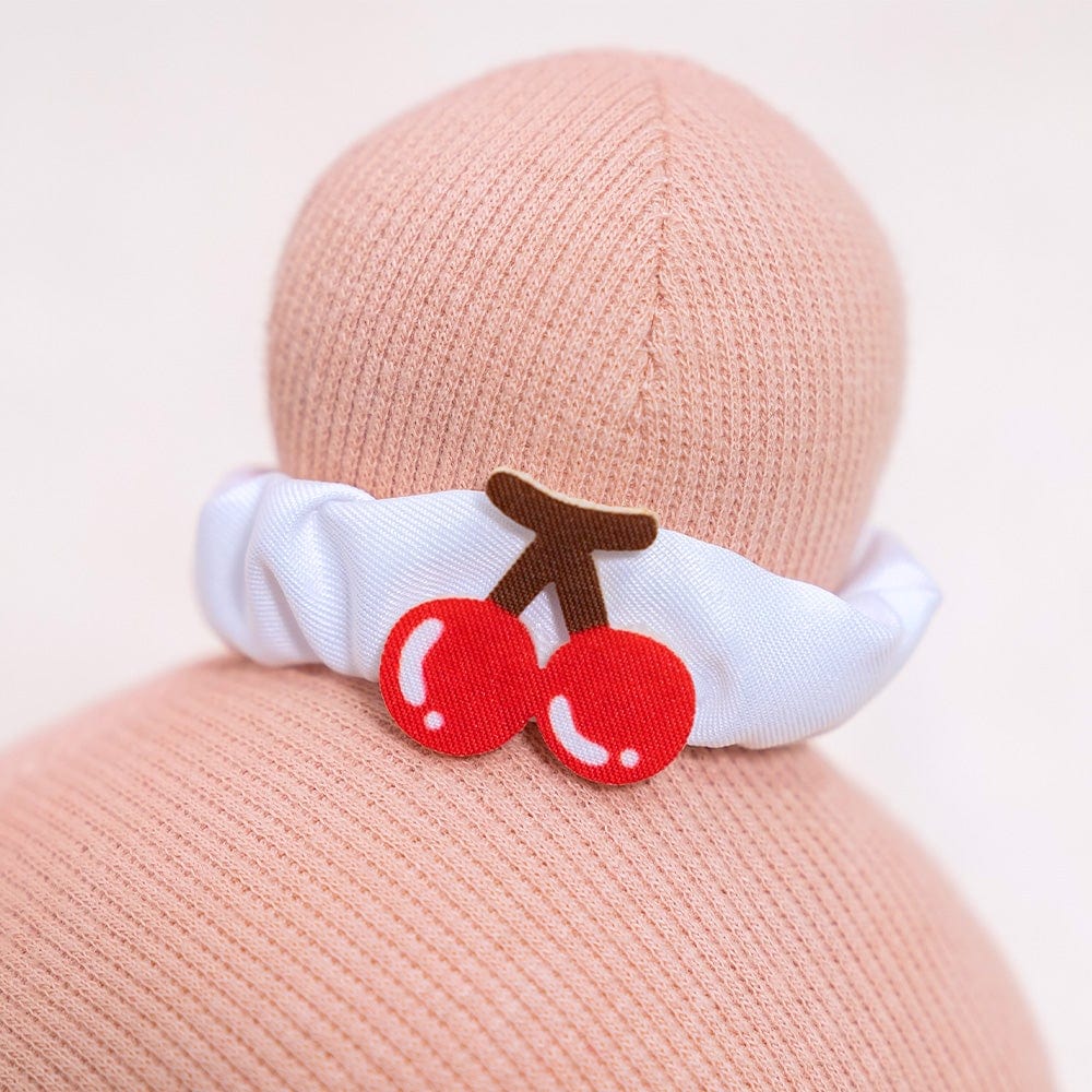 Puppenia Personalisierte Plüschpuppe in einem roten Kirschkleid Kirsche🍒