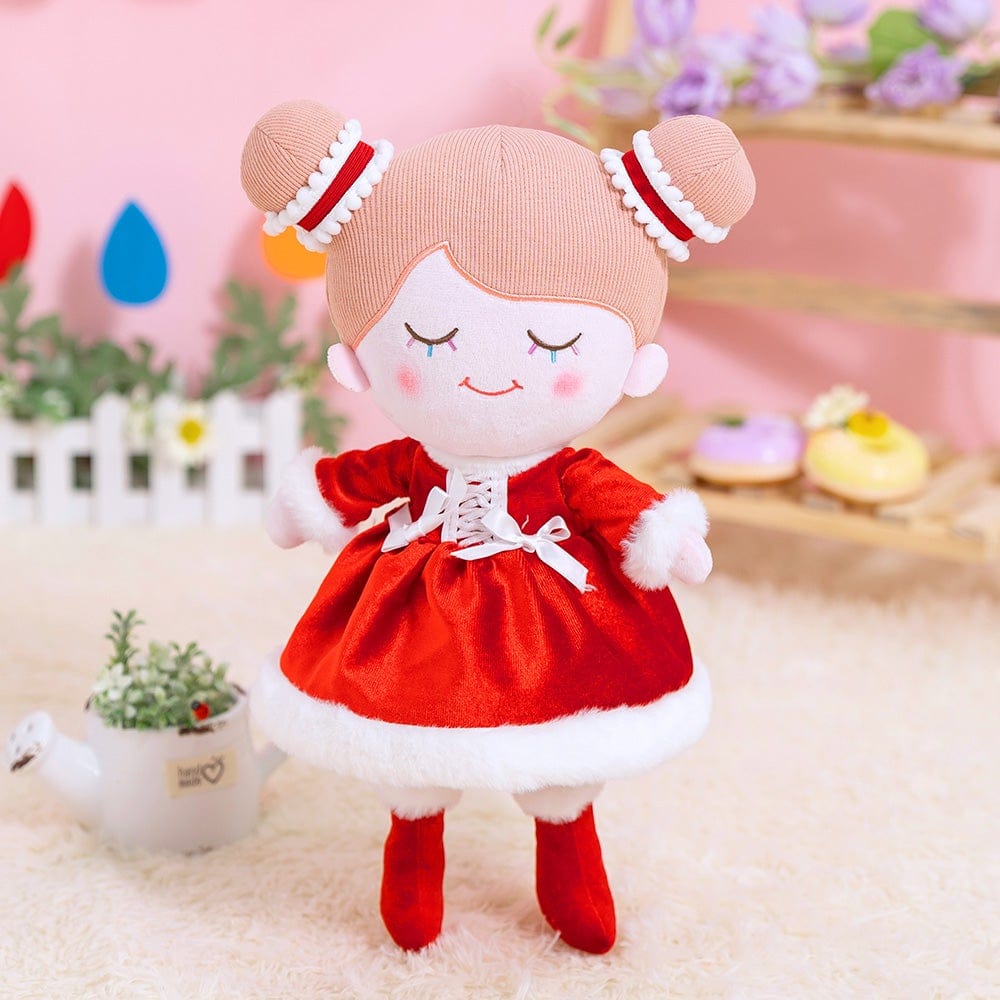 Puppenia Personalisierte Plüschpuppe im roten Kleid Rote❣️