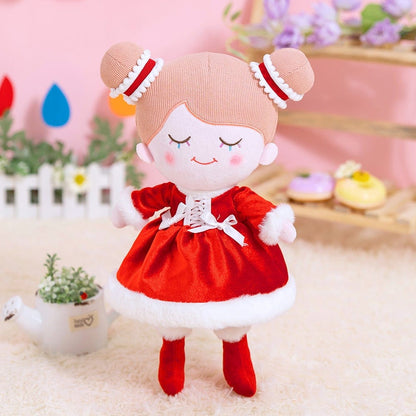 Puppenia Personalisierte Plüschpuppe im roten Kleid Rote❣️