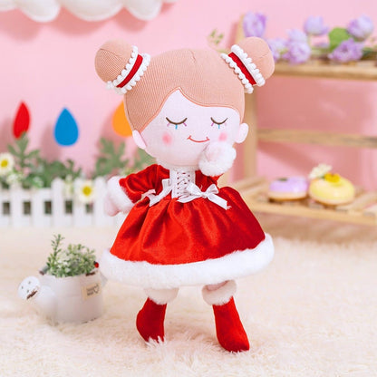 Puppenia Personalisierte Plüschpuppe im roten Kleid Rote❣️