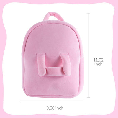 Personalizedoll Carry Puppe rosa Rucksack Einzelrucksack