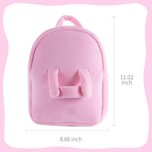 Personalizedoll Carry Puppe rosa Rucksack Einzelrucksack