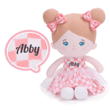 Laden Sie das Bild in den Galerie-Viewer, Puppenia Süße Plüschpuppe mit originellem Design und Persönlichkeit + (optionales Set) Abby-2
