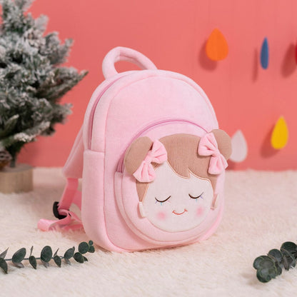 Personalizedoll Niedlicher personalisierter Plüsch-Rucksack Pink Rosa Rucksack🎒