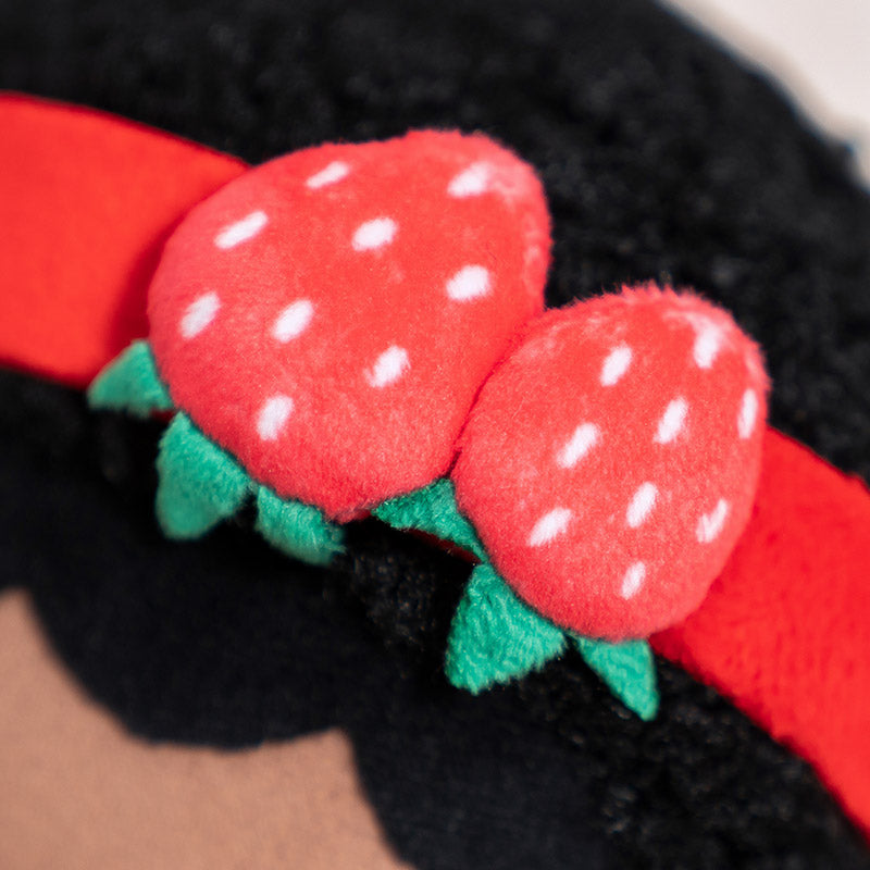 Tiefen Teint Personalisierte Plüschpuppen im Erdbeerrotes Outfit