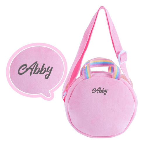 Personalizedoll Niedliche personalisierte rosa Umhängetasche Tasche👜