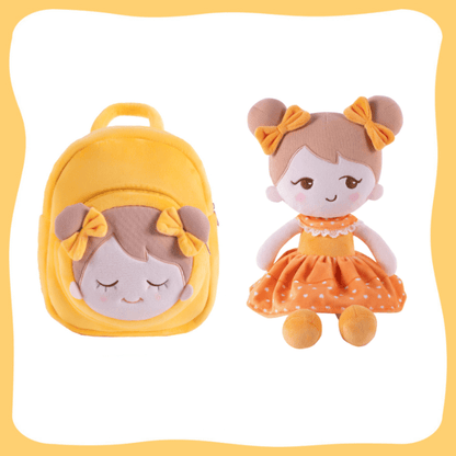 Puppenia Original personalisierte Puppe+ (optionales Rucksack-Set) Orange🧡+Rucksack