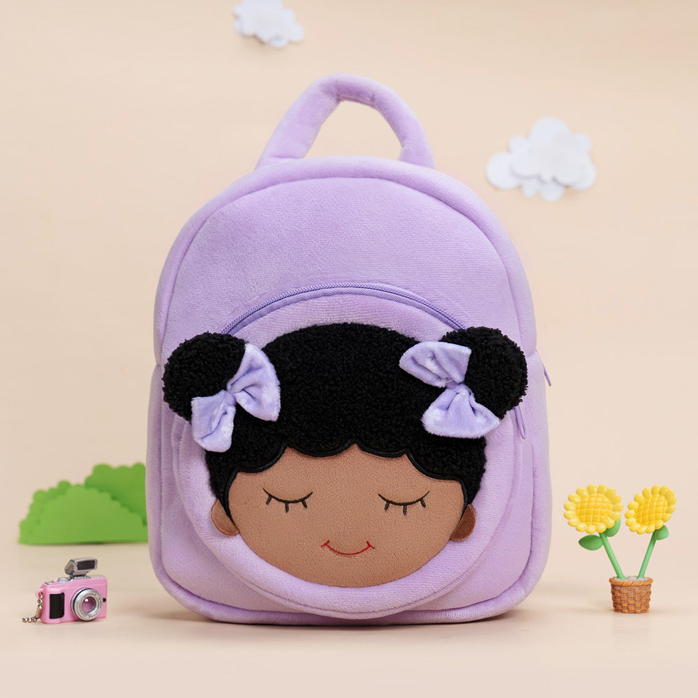 Tiefen Teint Personalisierter Plüschrucksack Lila
