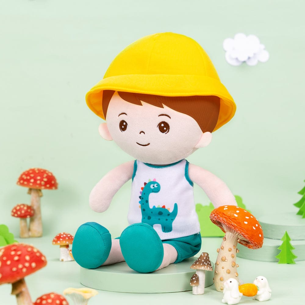 OUOZZZ Personalisierte Sommer-Plüschpuppe für Jungen Grün