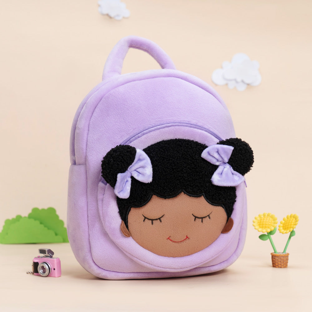 Tiefen Teint Personalisierter Plüschrucksack Lila