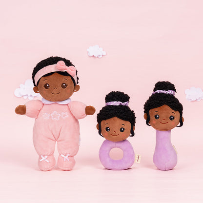 Mini Rosa Tiefen Teint Personalisierte Plüschpuppen