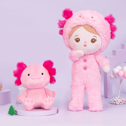 Puppenia Original personalisierte Puppe+ (optionales Rucksack-Set) Seeungeheuer-Puppe+Tierpuppe