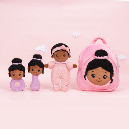 Mini Rosa Tiefen Teint Personalisierte Plüschpuppen