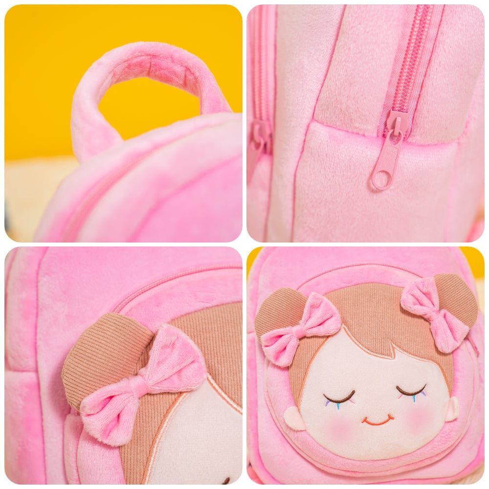 Personalizedoll Personalisierter Plüschrucksack Rosa Rosa RucksackRosa🍒