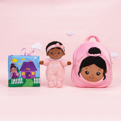 Mini Rosa Tiefen Teint Personalisierte Plüschpuppen