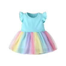Laden Sie das Bild in den Galerie-Viewer, OUOZZZ Personalized Iris Rainbow Doll with Blue Baby Rainbow Dress