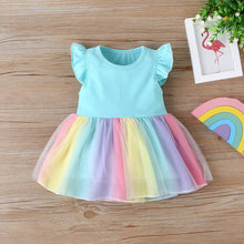Laden Sie das Bild in den Galerie-Viewer, OUOZZZ Personalized Iris Rainbow Doll with Blue Baby Rainbow Dress