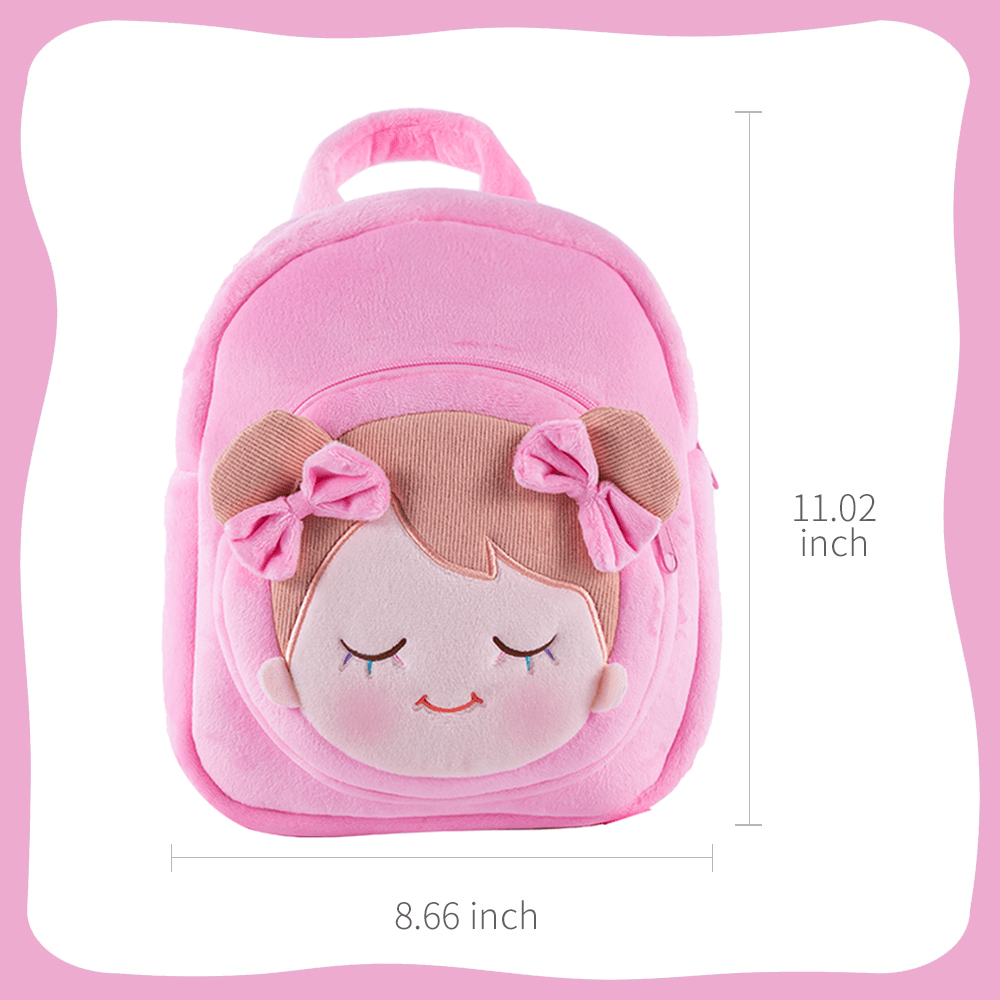 Personalizedoll Personalisierter Plüschrucksack Rosa Rosa Rucksack🎒