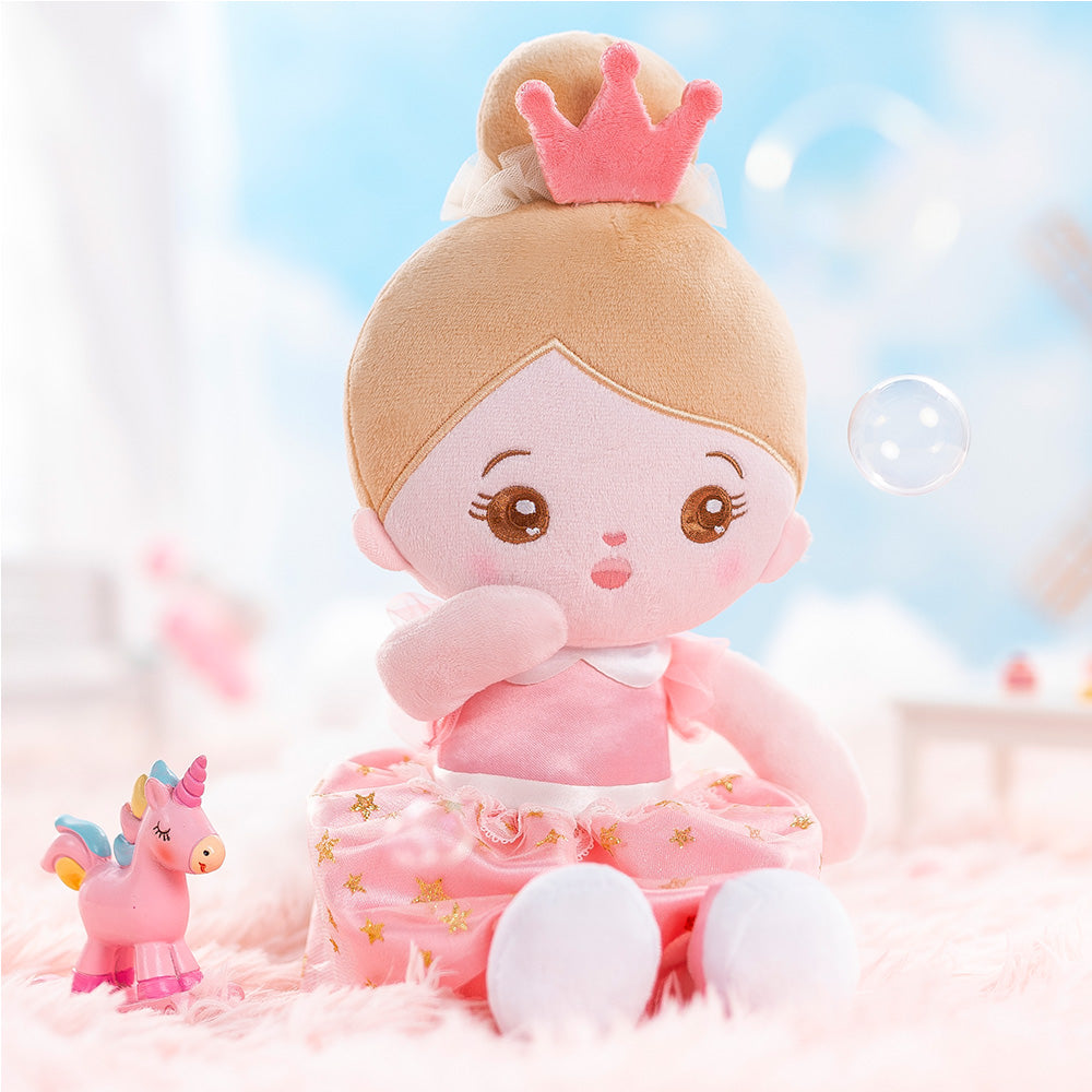 Personalisierte Plüschpuppen mit Offenen Augen der Rosa Prinzessin