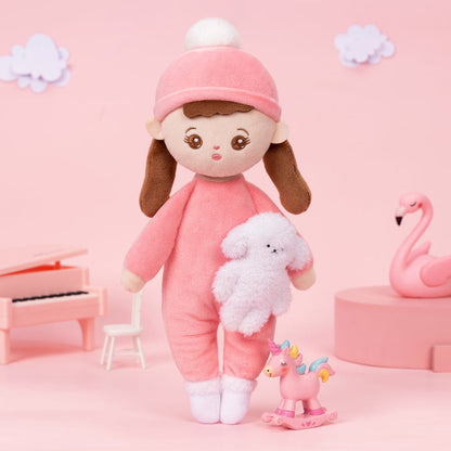 OUOZZZ Klein Rosa Personalisierte Plüschpuppen mit Offenen Augen