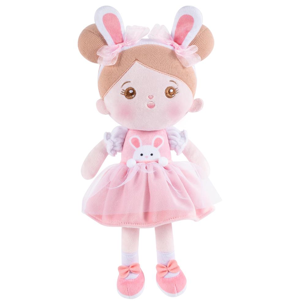 Puppenia Personalisierte Plüschpuppe im Kaninchen + Kinderrucksack Kaninchen🐰+Rucksack🎒