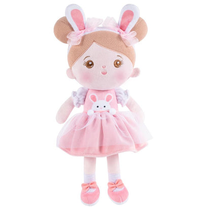 Puppenia Personalisierte Plüschpuppe im Kaninchen + Kinderrucksack Kaninchen🐰+Rucksack🎒