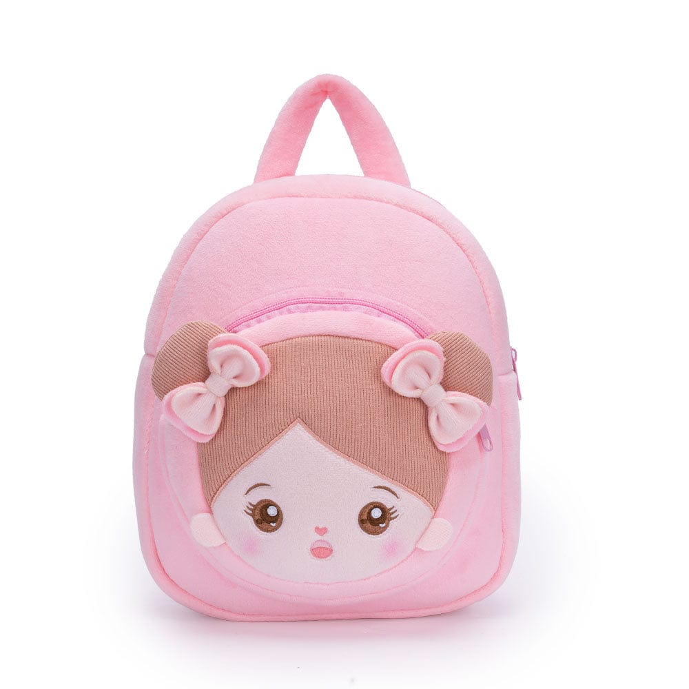 OUOZZZ Personalisierter Plüschrucksack Rosa Rucksack