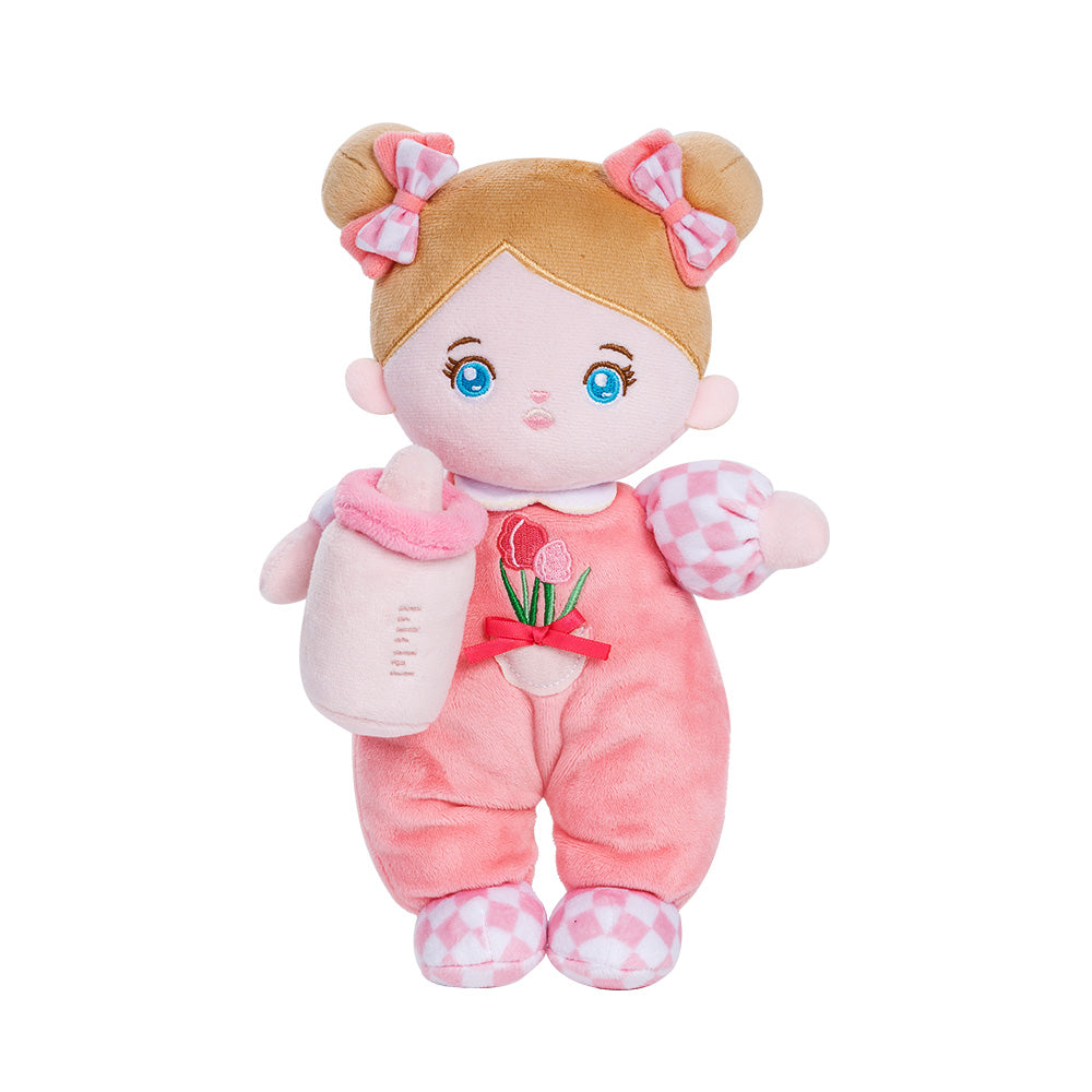Mini Personalisierte Plüschpuppen mit Offenen Blaue Augen & Geschenkset