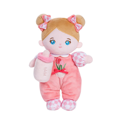 Mini Personalisierte Plüschpuppen mit Offenen Blaue Augen & Geschenkset