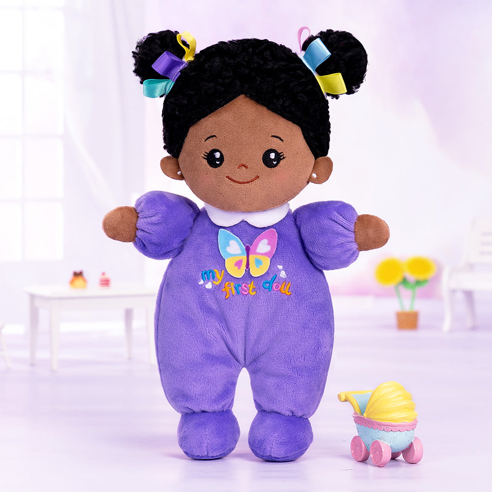 Mini Violett Tiefen Teint Personalisierte Plüschpuppen